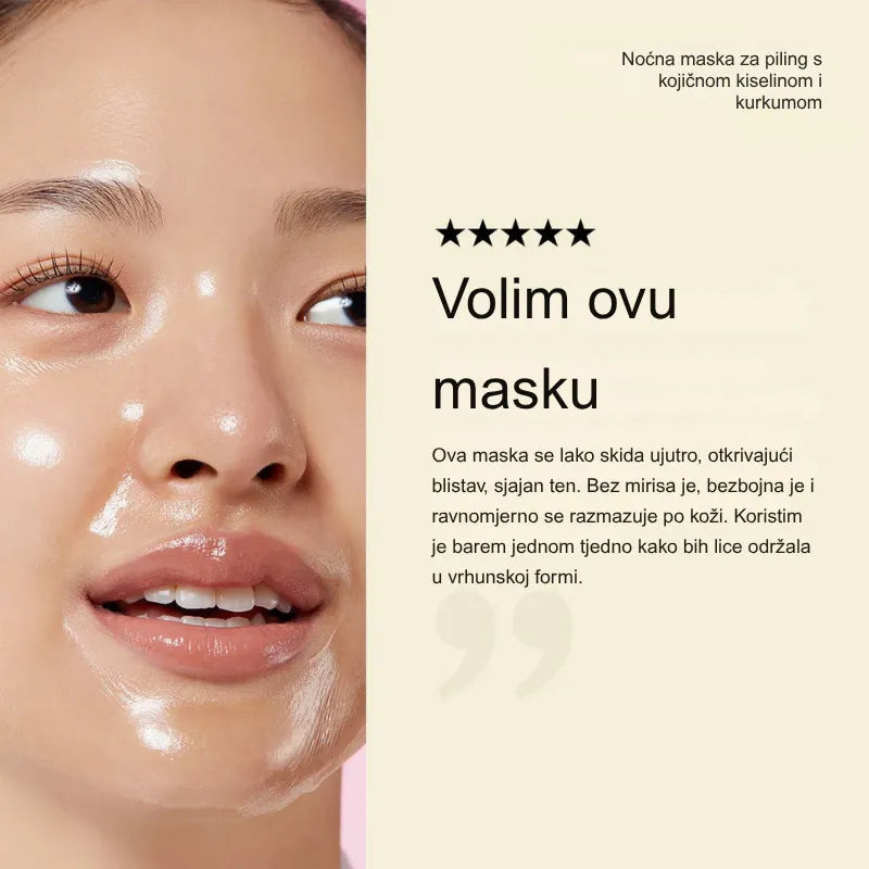Maska s kojičnom kiselinom i kurkumom